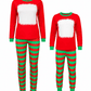 ILTEX Apparel Christmas FAUX Bleached Red Green Family Pajama Set (Kids & Adult)