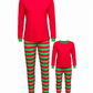ILTEX Apparel Christmas Red Green Family Pajama Set (Kids & Adult)