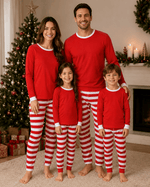 ILTEX Apparel Christmas Red White Family Pajama Set (Kids & Adult)