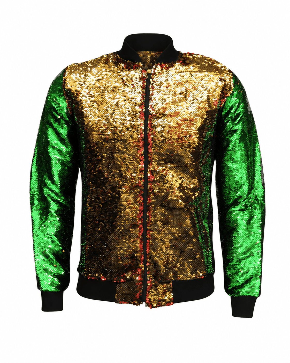 ILTEX Apparel Christmas Sequin Bomber Jacket