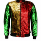 ILTEX Apparel Christmas Sequin Bomber Jacket