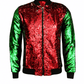 ILTEX Apparel Christmas Sequin Bomber Jacket