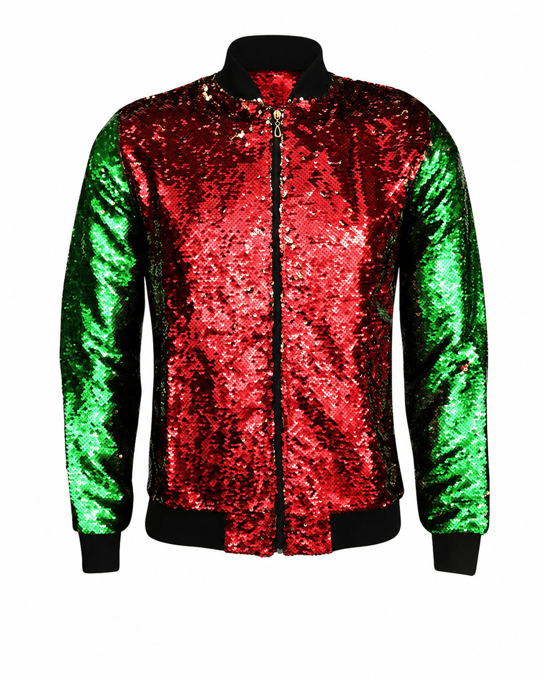 ILTEX Apparel Christmas Sequin Bomber Jacket
