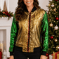 ILTEX Apparel Christmas Sequin Bomber Jacket