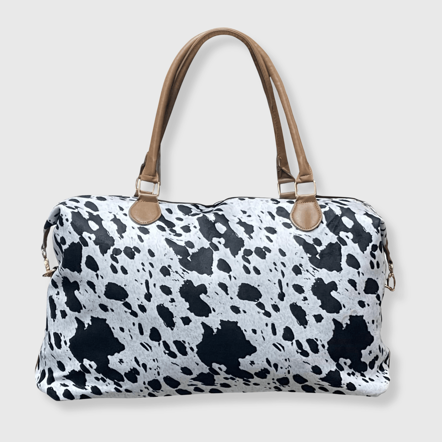 ILTEX Apparel Cow Print Black Weekender Bag