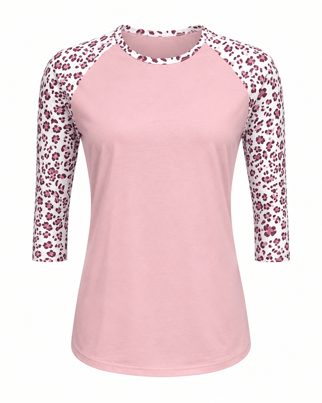 ILTEX Apparel Dusty Pink White Cheetah Top