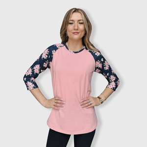 ILTEX Apparel Floral Polka Dot Top