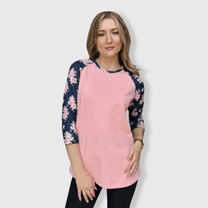ILTEX Apparel Floral Polka Dot Top