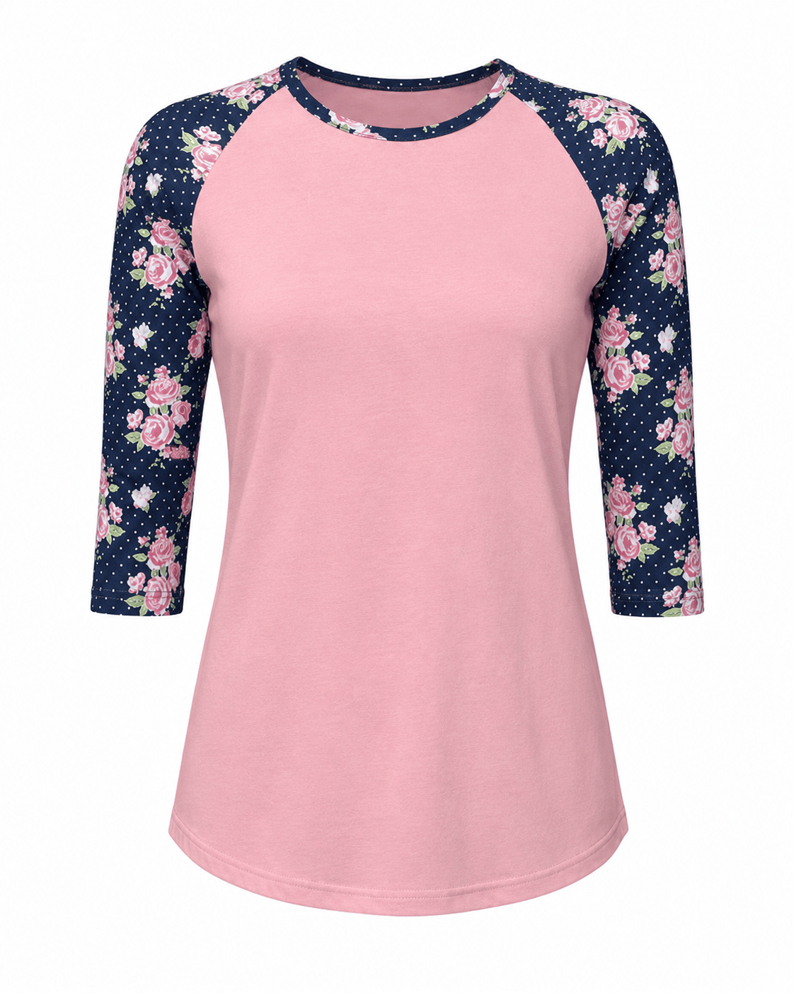 ILTEX Apparel Floral Polka Dot Top