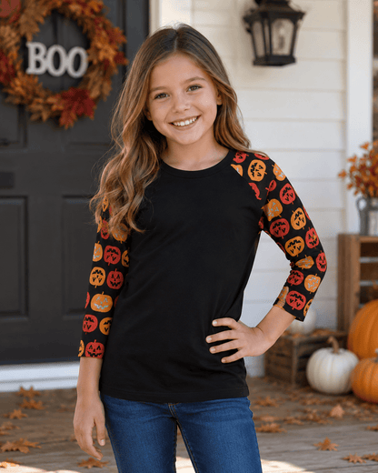 ILTEX Apparel Halloween Pumpkin Top Kids