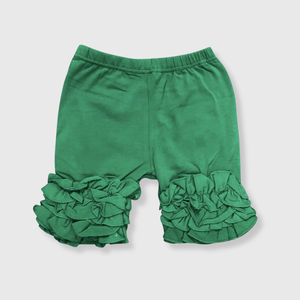ILTEX Apparel Kids Clothing 1-2 years / Green Icing Ruffle Shorts Kids