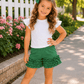 ILTEX Apparel Kids Clothing 1-2 years / Green Icing Ruffle Shorts Kids