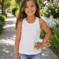 ILTEX Apparel Kids Clothing 1-2 years / White Racerback Tank Top Kids