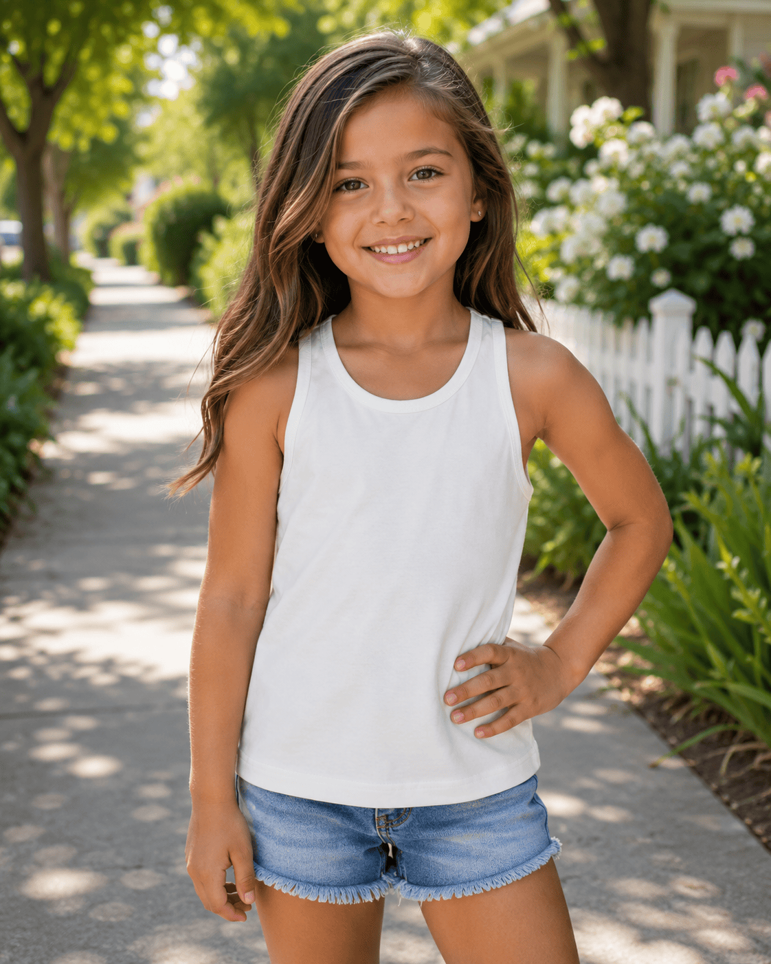 ILTEX Apparel Kids Clothing 1-2 years / White Racerback Tank Top Kids