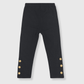 ILTEX Apparel Kids Clothing 2-3 years / Black/Gold Kids Long Pants with Ankle Buttons