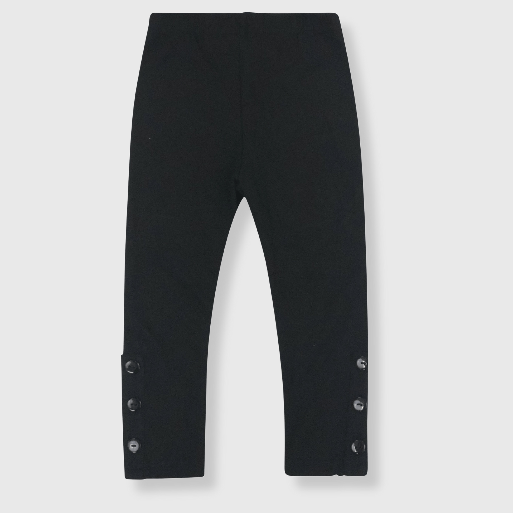 ILTEX Apparel Kids Clothing 2-3 years / Black Kids Long Pants with Ankle Buttons