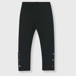 ILTEX Apparel Kids Clothing 2-3 years / Black Kids Long Pants with Ankle Buttons