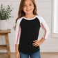 ILTEX Apparel Kids Clothing 2T / Black/White Baseball Sleeve Raglan Kids