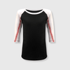 Baseball Sleeve Raglan Kids - Black/White