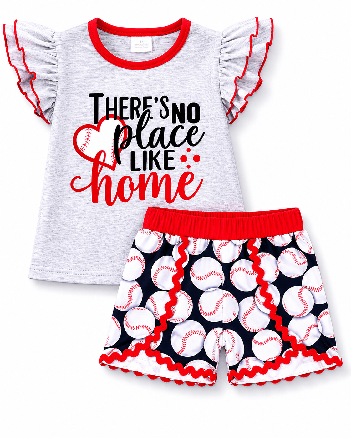 ILTEX Apparel Kids Clothing Baseball 'There's No Place Like Home' Kids Outfit
