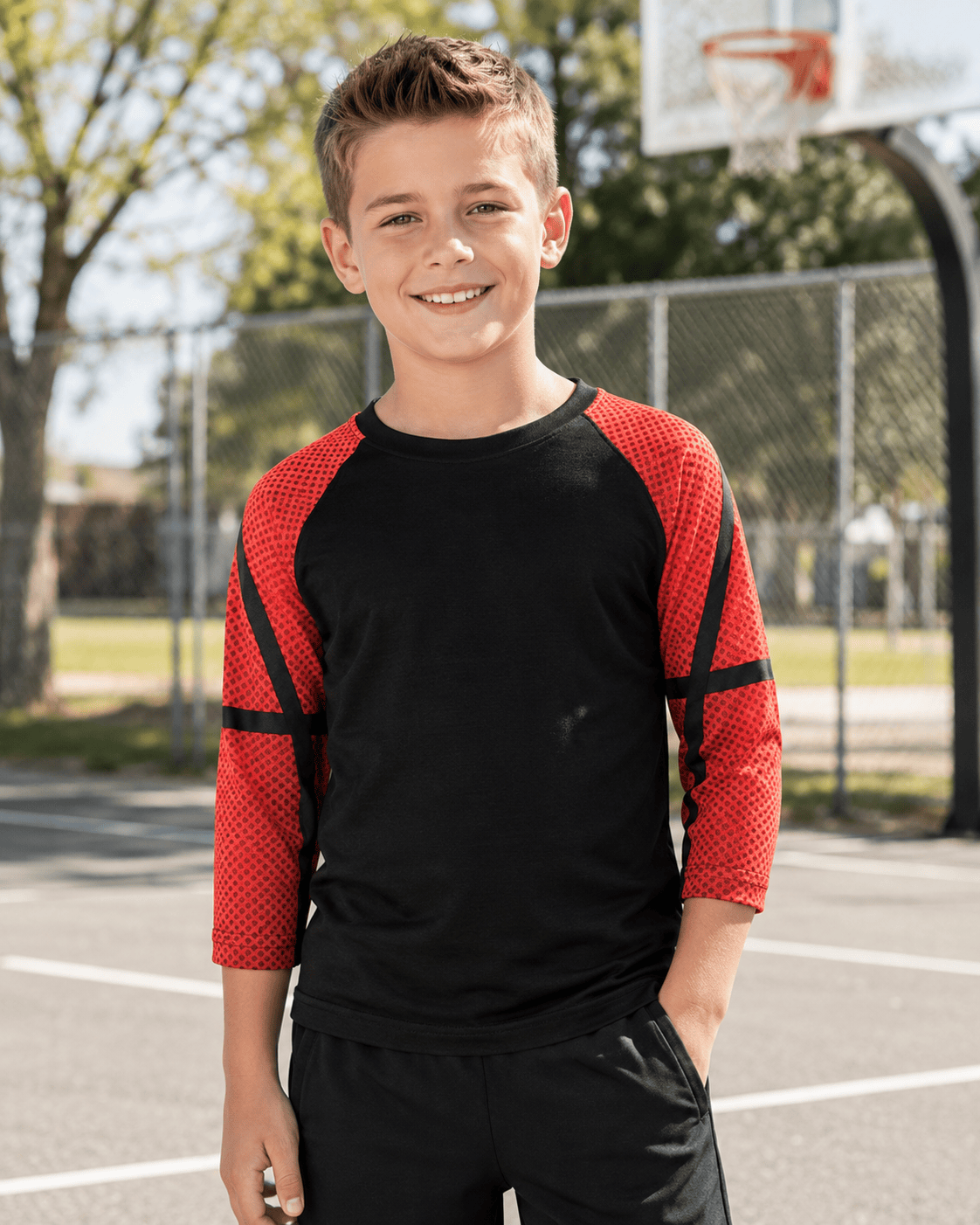 ILTEX Apparel Kids Clothing Basketball Sleeve Raglan Kids