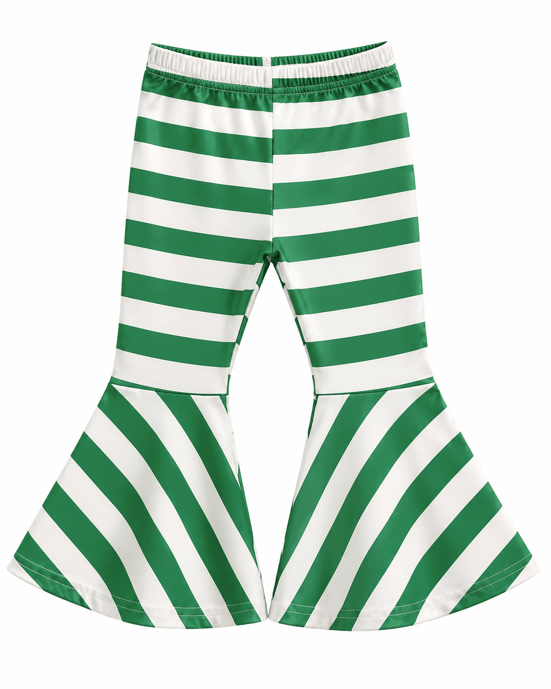 ILTEX Apparel Kids Clothing Bell Bottom Green Striped Pants
