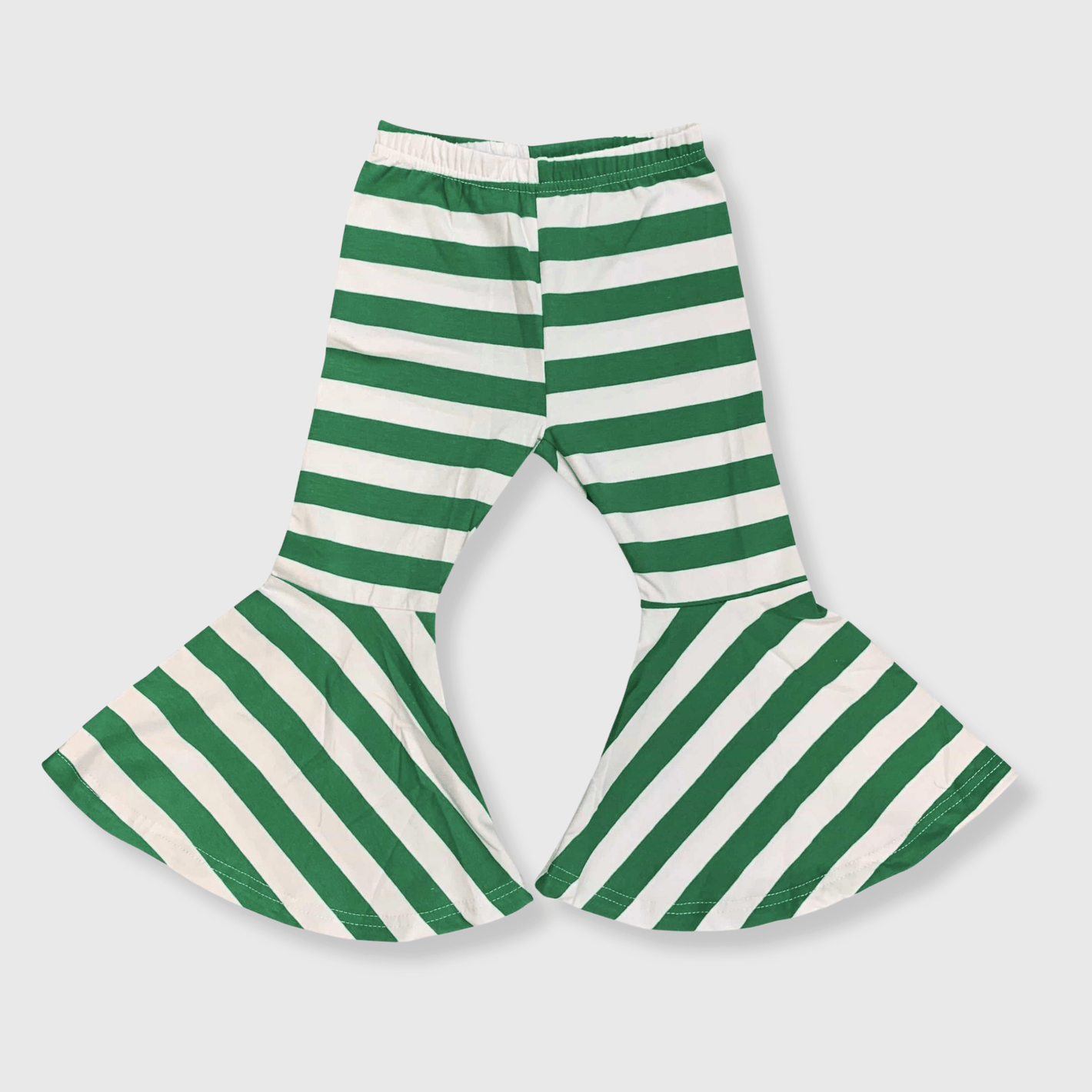 ILTEX Apparel Kids Clothing Bell Bottom Green Striped Pants