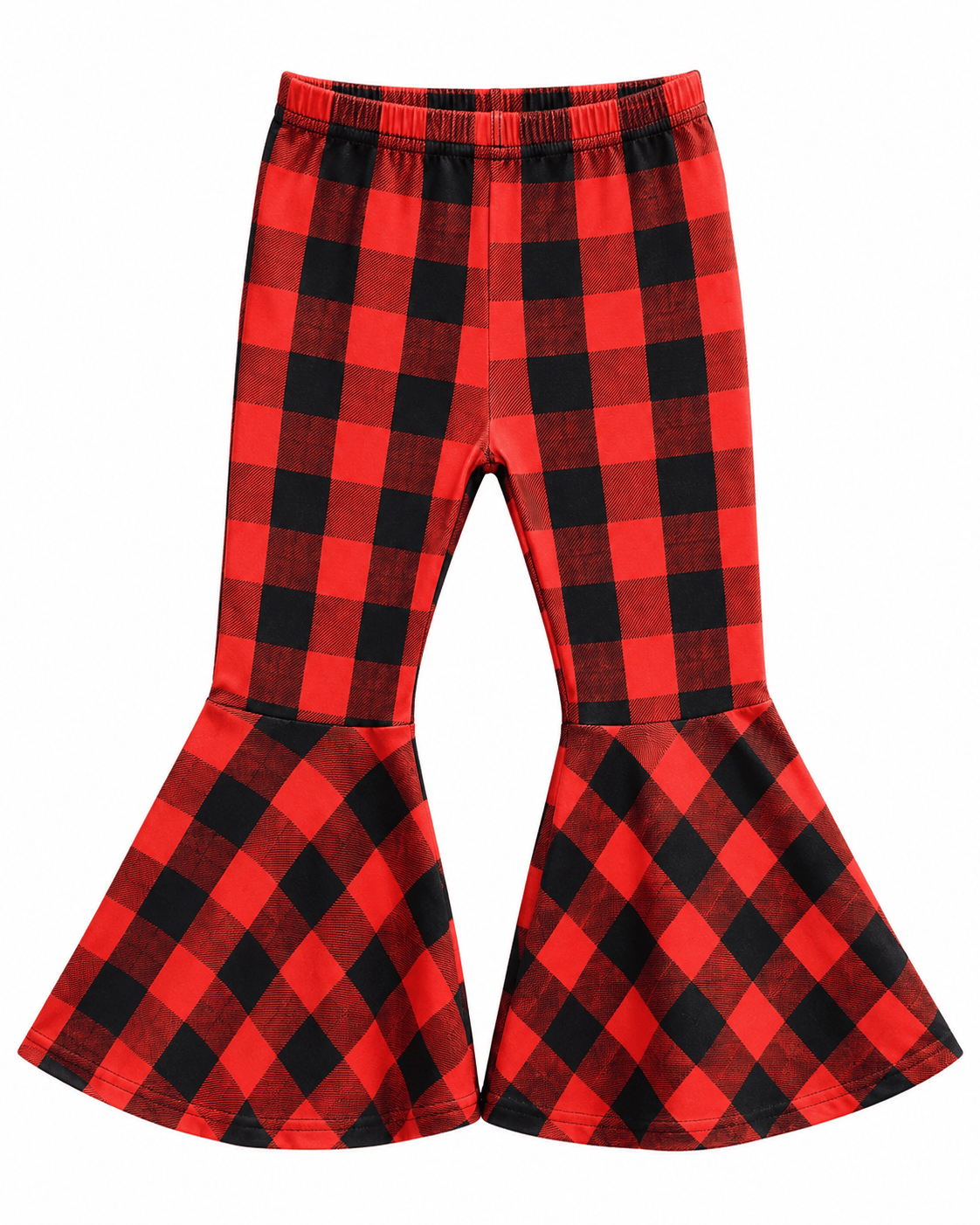 ILTEX Apparel Kids Clothing Bell Bottom Red Plaid Pants