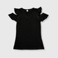 ILTEX Apparel Kids Clothing Black / 1-2 years Cold Shoulder Ruffled Top Kids
