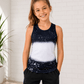 ILTEX Apparel Kids Clothing Black / 2T Faux Bleached Tank Top - Kids