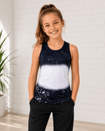 ILTEX Apparel Kids Clothing Black / 2T Faux Bleached Tank Top - Kids