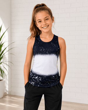 ILTEX Apparel Kids Clothing Black / 2T Faux Bleached Tank Top - Kids