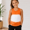 Faux Bleached Tank Top - Kids - Bright Orange