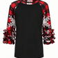 ILTEX Apparel Kids Clothing Buffalo Black Red Plaid Snowflakes Ruffle Kids