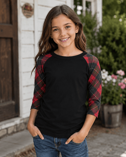 ILTEX Apparel Kids Clothing Buffalo Plaid Black Red/Green Kids