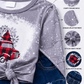 ILTEX Apparel Kids Clothing Buffalo Plaid Bleached Christmas Truck Pant Outfit