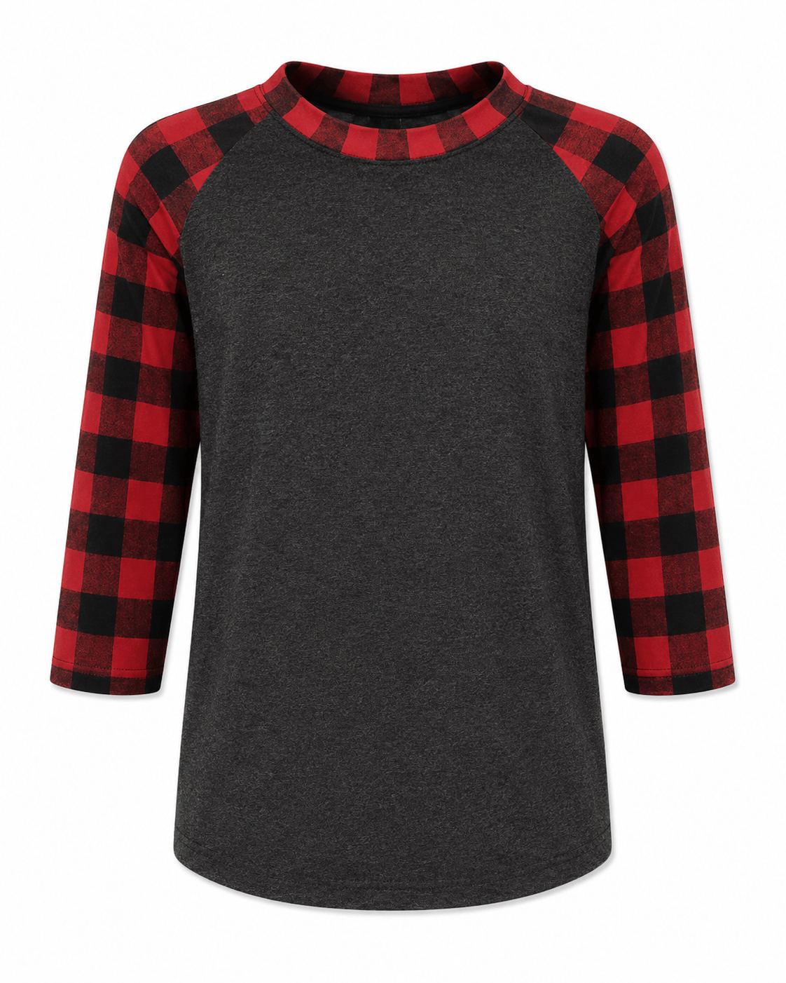 ILTEX Apparel Kids Clothing Buffalo Plaid Charcoal Red Kids