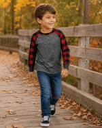 ILTEX Apparel Kids Clothing Buffalo Plaid Long Sleeves Top Kids