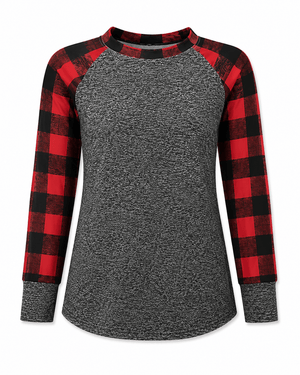 ILTEX Apparel Kids Clothing Buffalo Plaid Long Sleeves Top Kids
