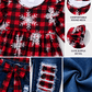ILTEX Apparel Kids Clothing Buffalo Plaid Snowflakes Pant Outfit