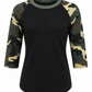 ILTEX Apparel Kids Clothing Camouflage Raglan Black/Camo Kids