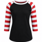 ILTEX Apparel Kids Clothing Candy Cane Black Red Stripes Top Kids