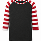 ILTEX Apparel Kids Clothing Candy Cane Charcoal Red Stripes Top Kids