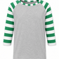 ILTEX Apparel Kids Clothing Candy Cane Gray Green Stripes Top Kids