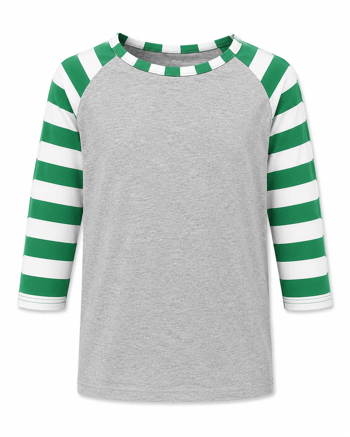 ILTEX Apparel Kids Clothing Candy Cane Gray Green Stripes Top Kids