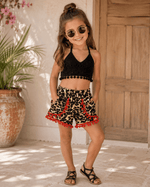 ILTEX Apparel Kids Clothing Cheetah Pom Pom Shorts Kids