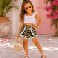 ILTEX Apparel Kids Clothing Cheetah Pom Pom Shorts Kids