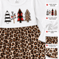 ILTEX Apparel Kids Clothing Cheetah White Tree Christmas Dress