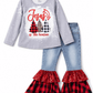 ILTEX Apparel Kids Clothing Christmas Bleached 'Jesus is The Reason' Bell Bottom Outfit