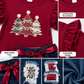 ILTEX Apparel Kids Clothing Christmas Tree Burgundy Pant Outfit